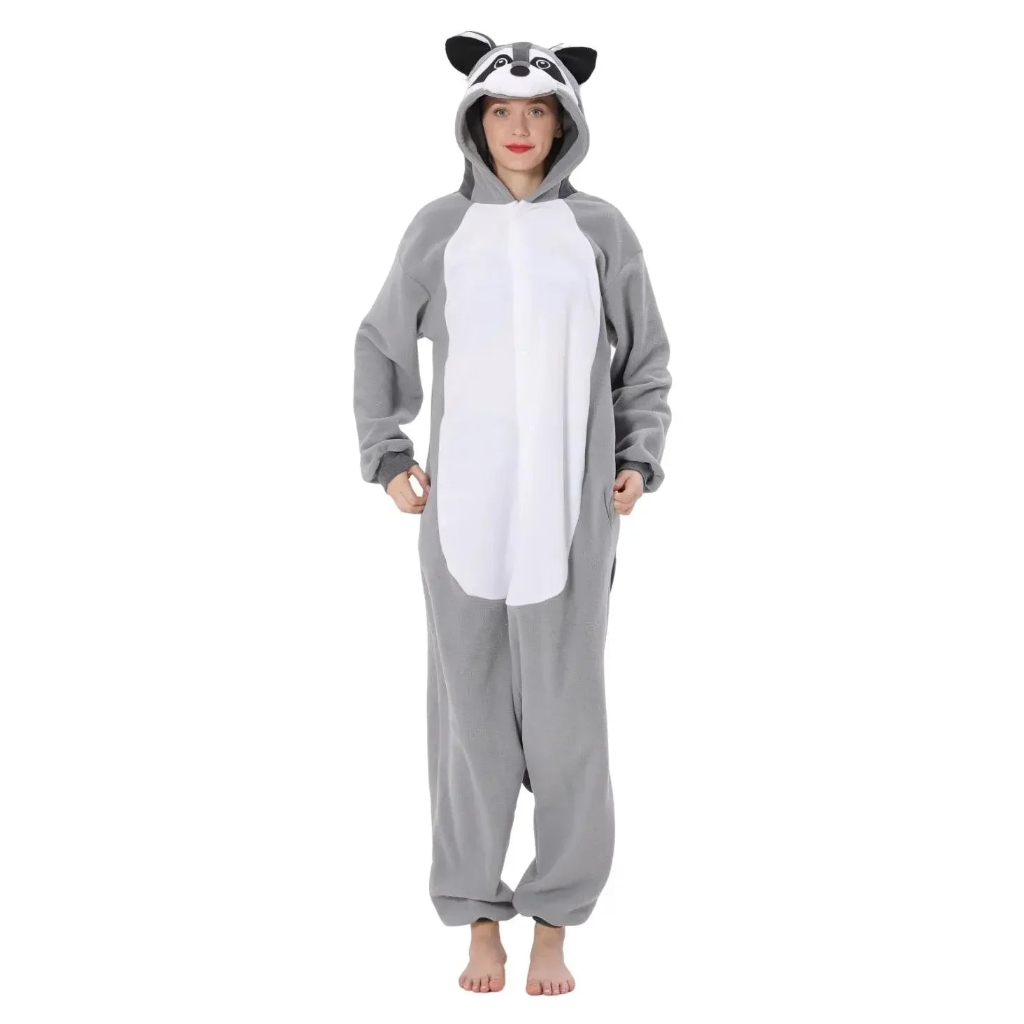 Raccoon Kigurumi Onesies animal pajamas Costume For Adult|?PajmasBuy