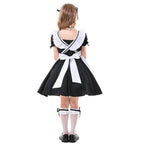 Role maid Costumes Kids playing black and white maid suit - Azufun
