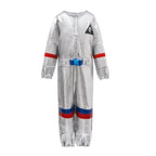 Silver Space Suit Costume Astronaut Pilot Cosplay and Performance Outfit - Azufun