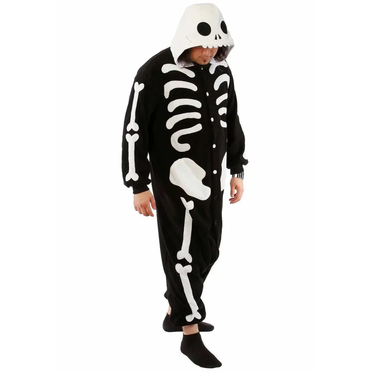 Skeleton Kigurumi onesie pajamas Costume for Adults|?PajmasBuy