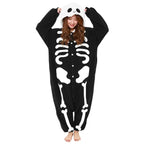 Skeleton Kigurumi onesie pajamas Costume for Adults|?PajmasBuy