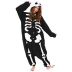 Skeleton Kigurumi onesie pajamas Costume for Adults|?PajmasBuy
