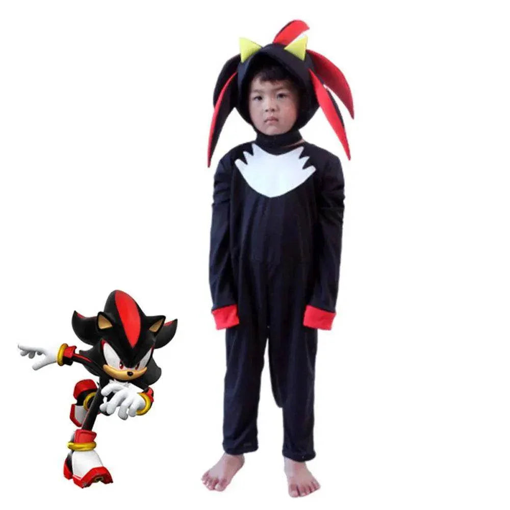 Sonic The Hedgehog Shadow Cosplay Costumes Jumpsuit - Azufun