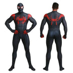 Spider-Man Into the Spider-Verse Miles Morales Costume Adults Cosplay Party Jumpsuit Halloween - Azufun