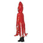 Squid Costume Red Leggings Jumpsuit Marine Life Cosplay Halloween Christmas School Party for Kids - Azufun