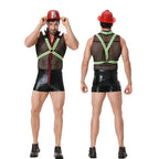 Stag Do Party Fancy Dress Firemen Costume Outfit for Men Clubwear Party - Azufun