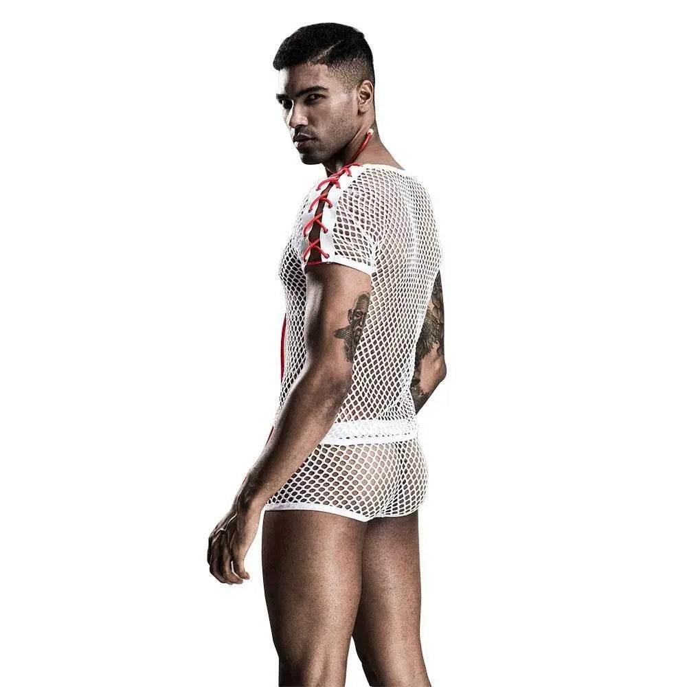 Stag do White Doctor Party Costume Nightclub Uniform - Azufun