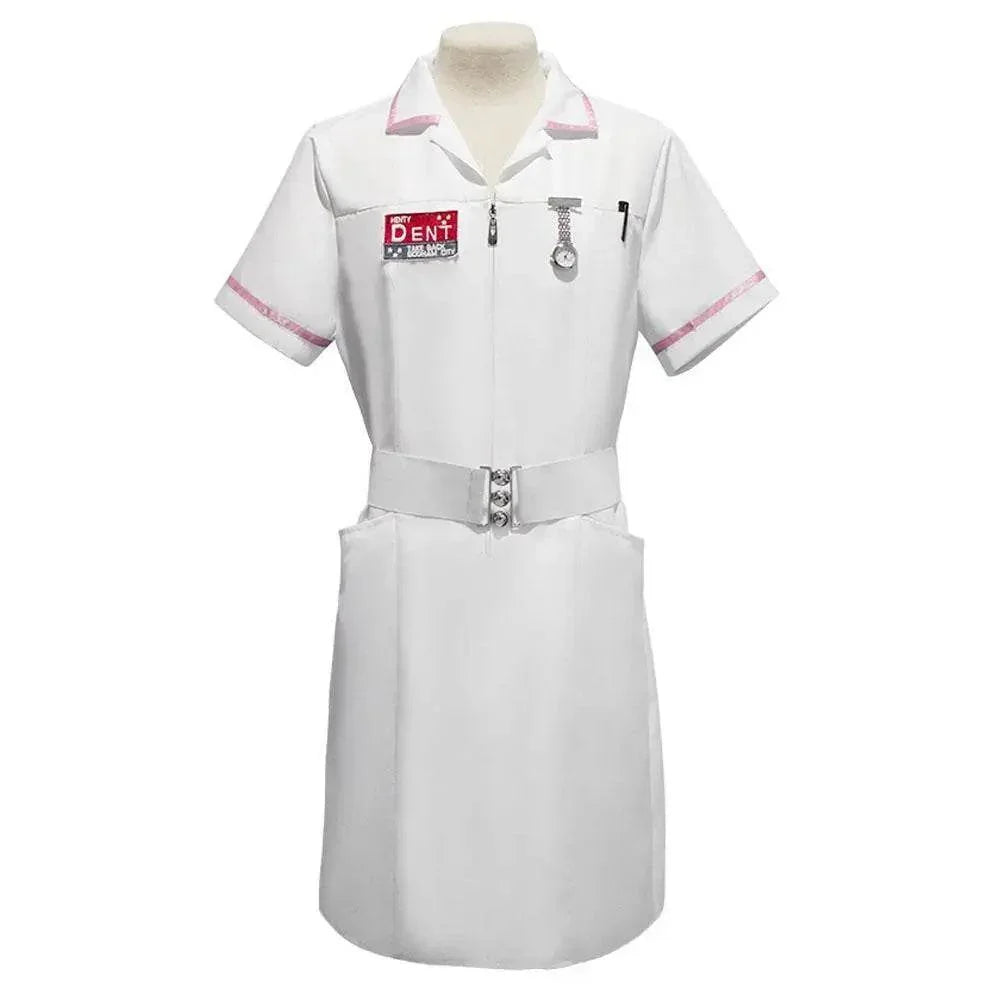 The Dark Knight Joker Cosplay Costume Nurse Uniform Set Adult Halloween Dress Set - Azufun
