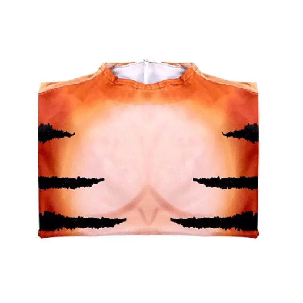 Tiger Stripes Animal Cosplay Zentai Costume Jumpsuit Bodysuit Outfits Adult - Azufun
