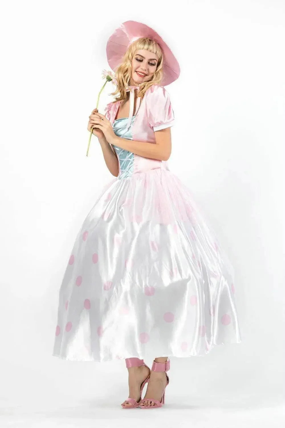 Toy Story 4 Adult Little Bo Peep Costume Cosplay Women Dress Halloween - Azufun