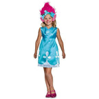 Trolls World Tour Boy's Branch Girl Poppy Costume Cosplay Halloween Fancy Dress Kids - Azufun