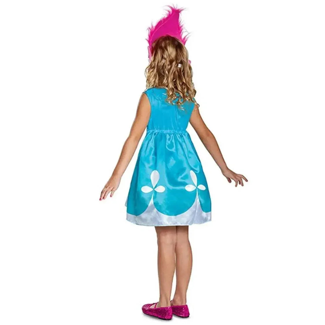 Trolls World Tour Boy's Branch Girl Poppy Costume Cosplay Halloween Fancy Dress Kids - Azufun