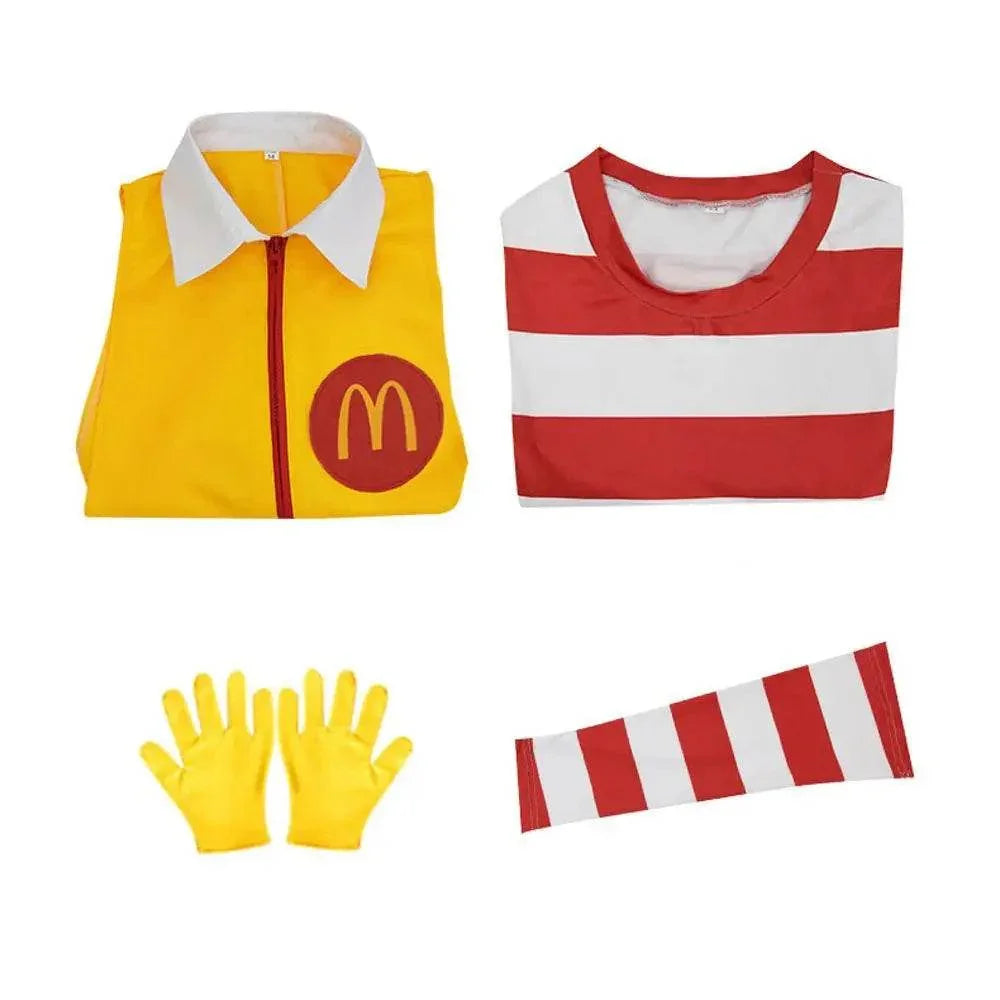 Uncle Ronald McDonald's Cos Costume Cosplay Uniform jumpsuits - Azufun