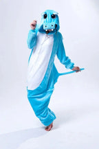 Unisex Adult Hippo Onesies Hoodie kigurumi Costume Pajamas - Pajamasbuy