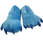 Unisex Animal Blue Stitch cosplay Kigurumi fleece slippers shoes - Pajamasbuy