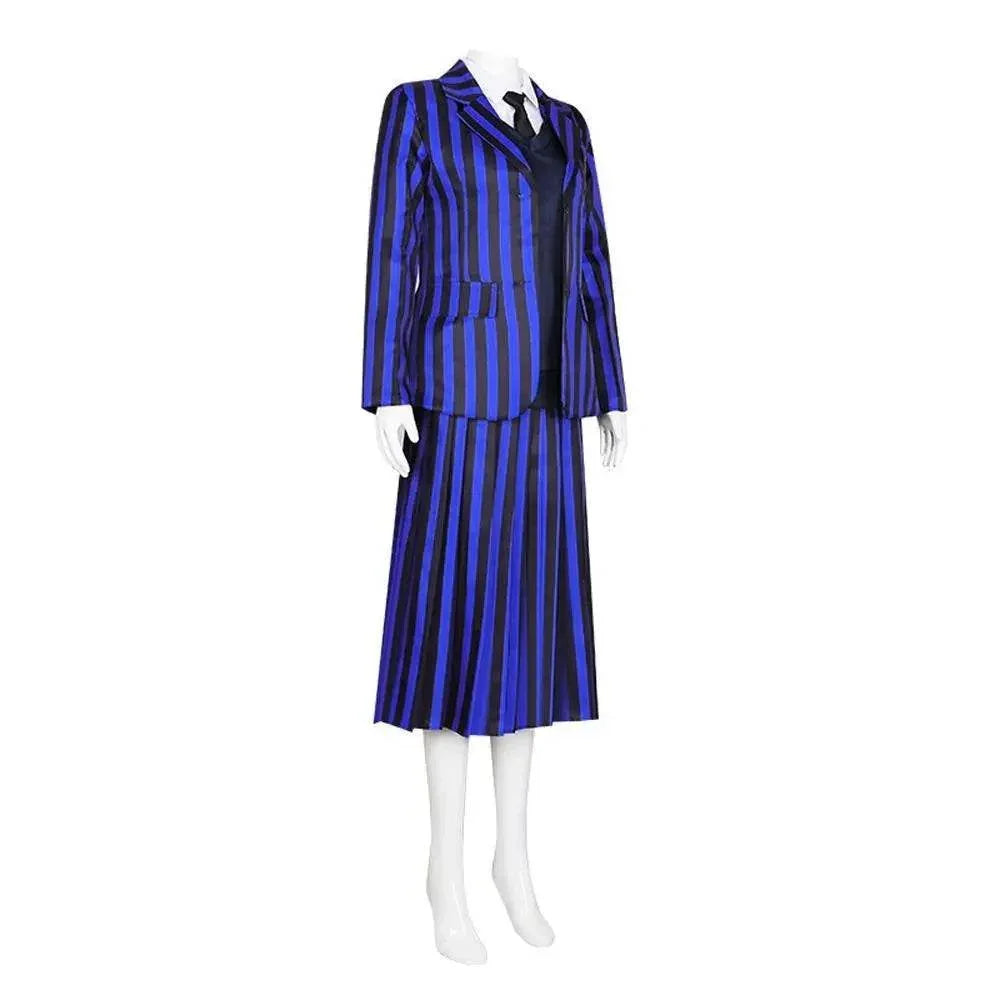 Wednesday Costume The Addams Family Cosplay Costumes Skirt Suit For Women - Azufun