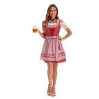 Women's Oktoberfest Munich Costume Festive Party Dress Outfit - Azufun