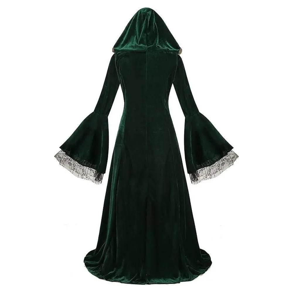 Womens Medieval Renaissance Costume Plus Size Medieval Role Play Dress - Azufun