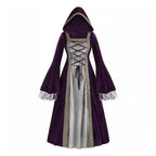 Womens Medieval Renaissance Costume Plus Size Medieval Role Play Dress - Azufun