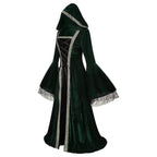 Womens Medieval Renaissance Costume Plus Size Medieval Role Play Dress - Azufun