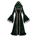 Womens Medieval Renaissance Costume Plus Size Medieval Role Play Dress - Azufun