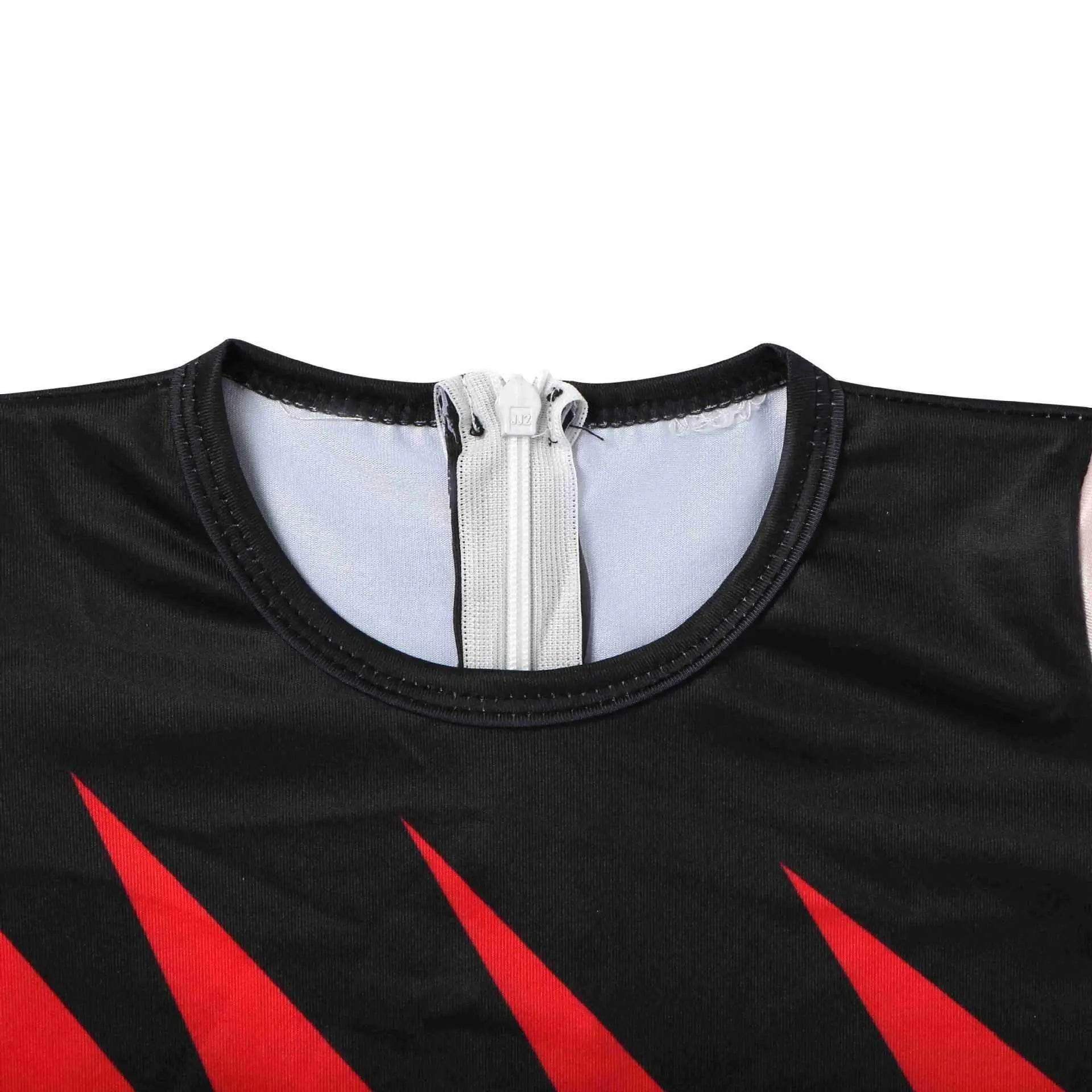 Wrestler Kane Cosplay Costume Jumpsuit Romper Outfit Stage Performance Party Halloween for Kids Boys - Azufun