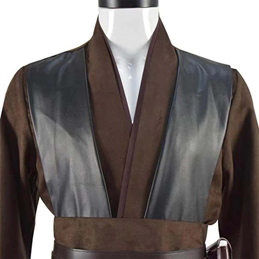 Anakin Skywalker Obi-Wan Costume Cloak Cosplay Halloween Suit - Azufun