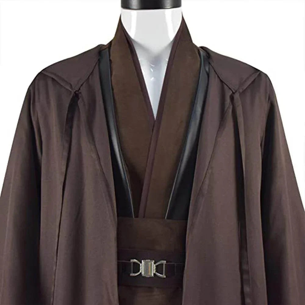 Anakin Skywalker Obi-Wan Costume Cloak Cosplay Halloween Suit - Azufun