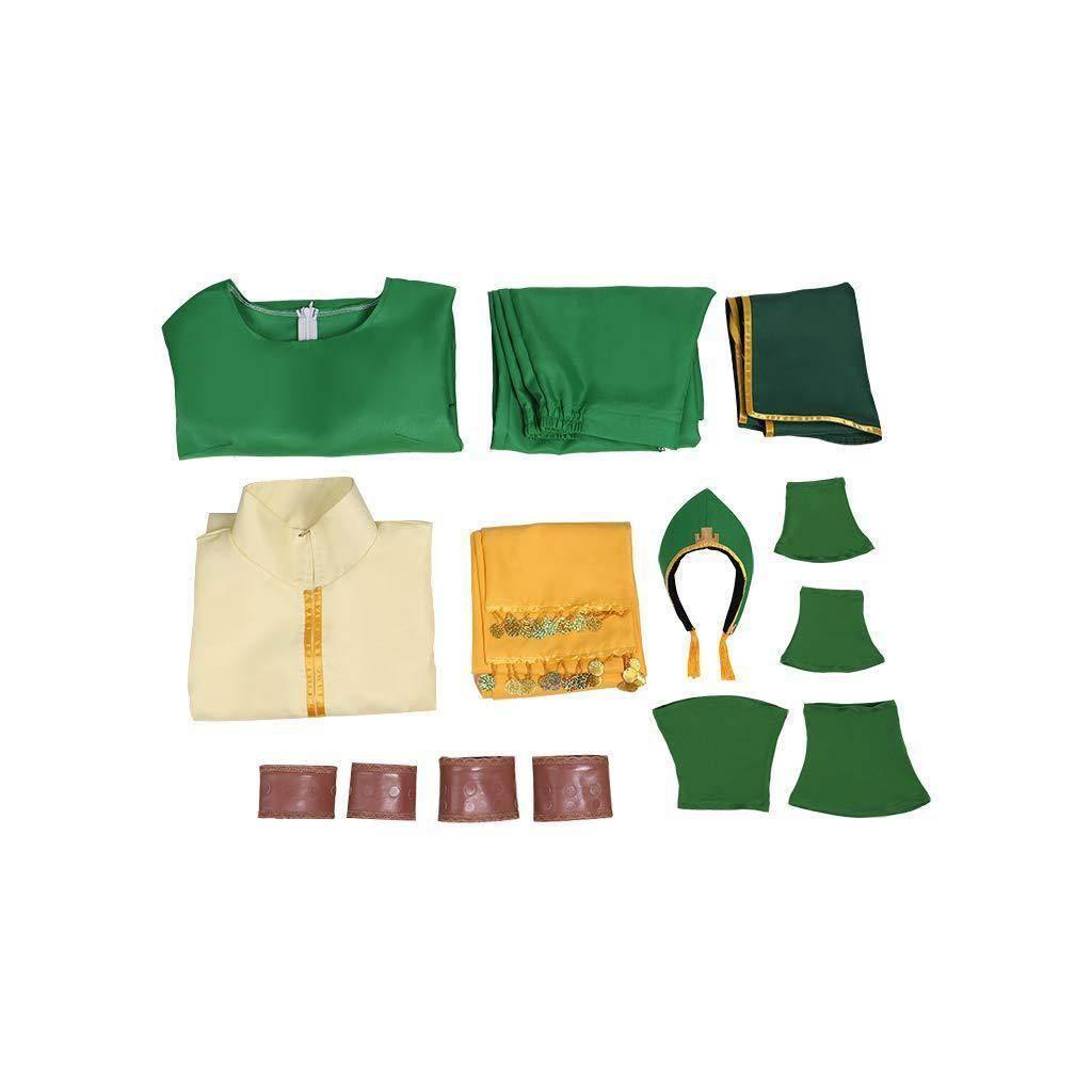 Anime Toph Beifong Avatar The Last Airbender Costume Party Carnival Cosplay Full Set - Azufun