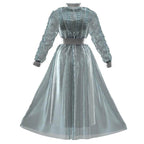 Astrid Deetz Costume Ball Dress Beetlejuice Skirt Striped Dress For Women Halloween - Azufun