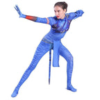 Avatar 2 Neytiri Battle Costume Tail Suit Unisex Jumpsuit Halloween Cosplay Zentai Bodysuit for Adult Kids - Azufun