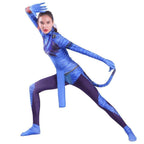 Avatar 2 Neytiri Battle Costume Tail Suit Unisex Jumpsuit Halloween Cosplay Zentai Bodysuit for Adult Kids - Azufun