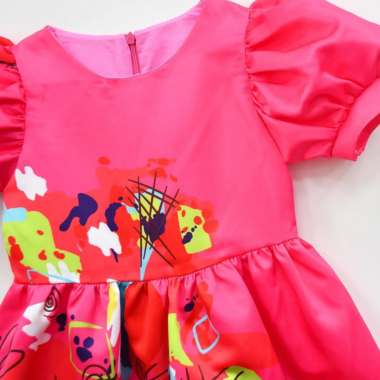 Barbie Movie Margot Long Puff Sleeve Dress Halloween Outfits Cosplay Costume Carnival Suit Kids - Pajamasbuy