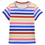 Barbie Movie Margot Shorts Stripe Set Halloween Outfits Cosplay Costume Kids - Pajamasbuy