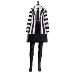 Beetlejuice Adult Kids Blazer Dress Costume For Women Girl - Azufun