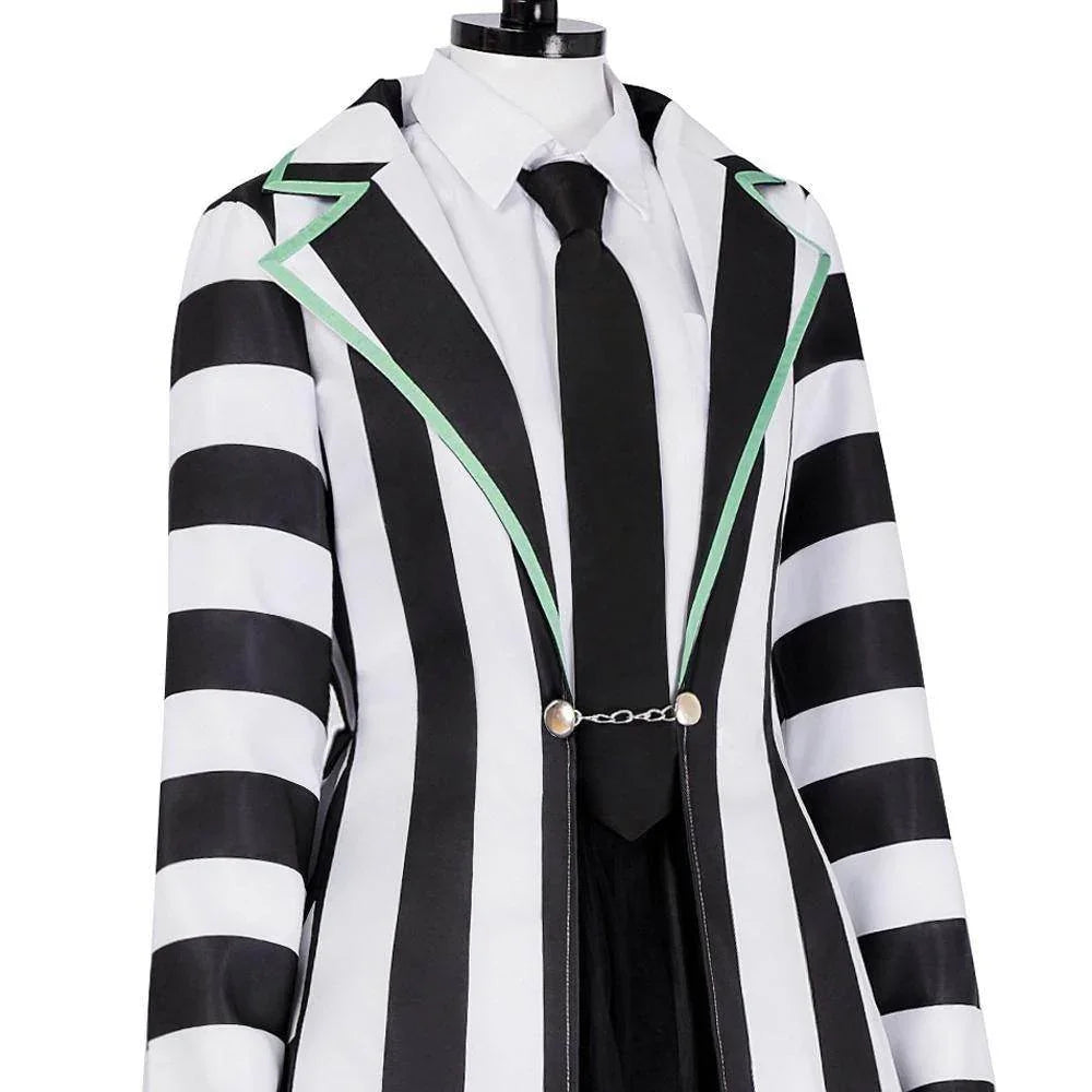 Beetlejuice Adult Kids Blazer Dress Costume For Women Girl - Azufun