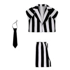 Beetlejuice Family Cosplay Costume Halloween Matching Outfits for Kids - Azufun