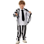 Beetlejuice Family Cosplay Costume Halloween Matching Outfits for Kids - Azufun