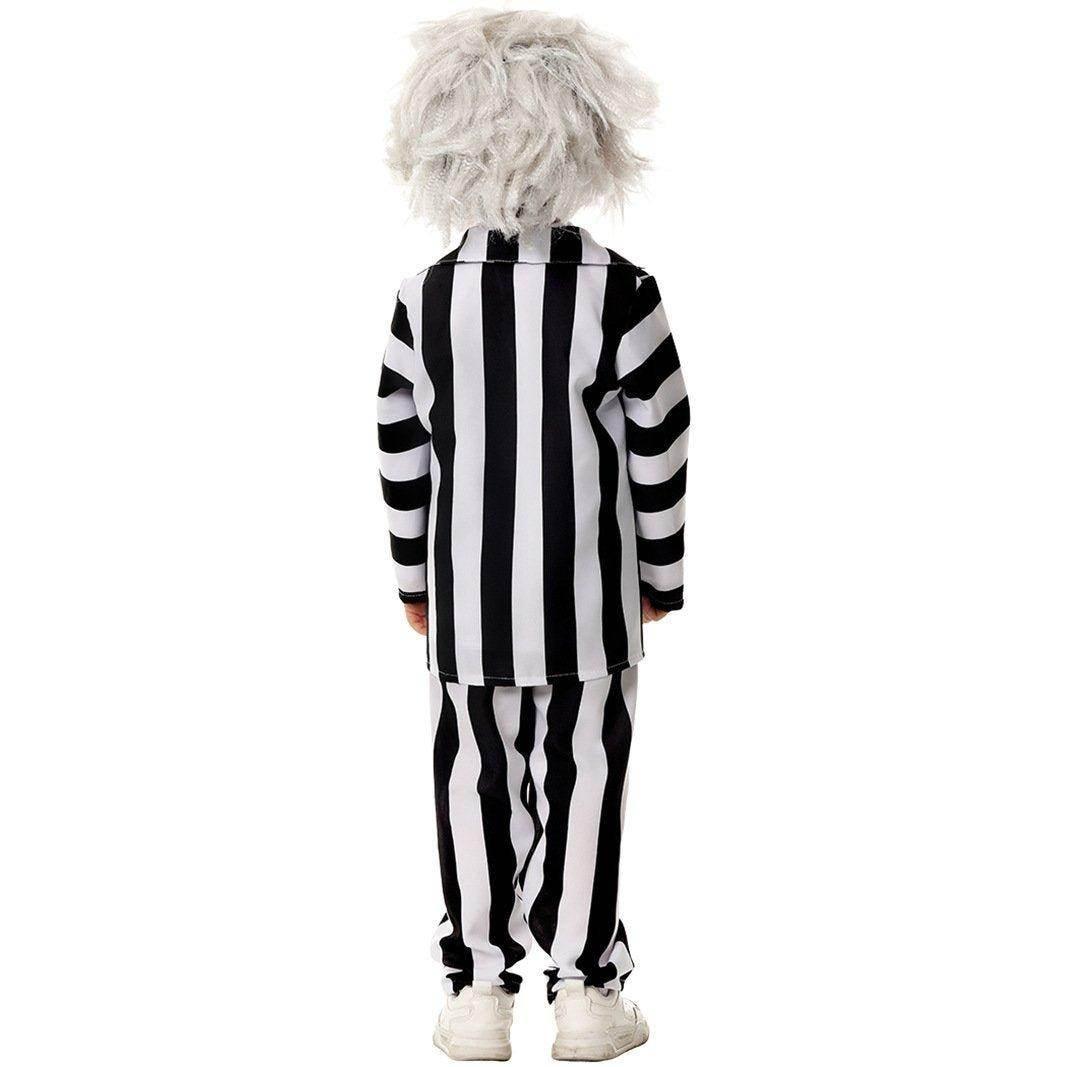 Beetlejuice Family Cosplay Costume Halloween Matching Outfits for Kids - Azufun
