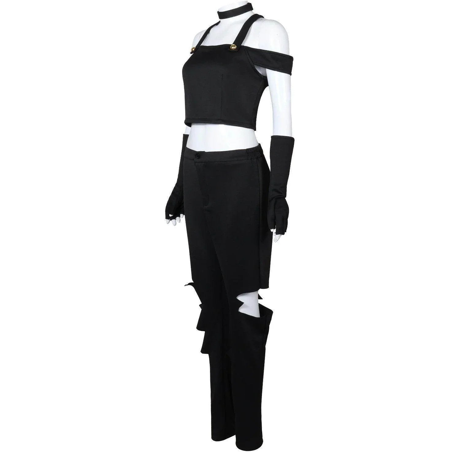 Black White Hazbin Hotel Adult Cosplay Costume Outfits Halloween Carnival Suit - Azufun