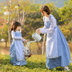 BuyBlue Check Farm Maid Cosplay Costume Dress Outfit For Mom and Me Now Cheaper With 3 - 5 Days Ship - PajamasBuy