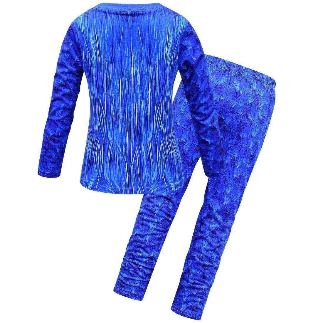 Boys Long Sleeve Cartoon Pants Set Sonic the Hedgehog Print costumes Set - Azufun