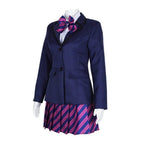 Can't Communicate Uniform Dress Cosplay Costume Skirt Outfit Anime Halloween Shirt Coat with Tie for Women - Azufun
