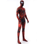 Carnage Red Rubies Venom Spider-Man Costume Cosplay Jumpsuit Superhero Bodysuit Halloween Suit Zentai For Adult Kids - Azufun