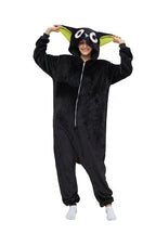 BuyCat Pajamas Kigurumi Onesie Cartoon Black Flannel Jumpsuit Kigurumi Costumes Now Cheaper With 3 - 5 Days Ship - PajamasBuy