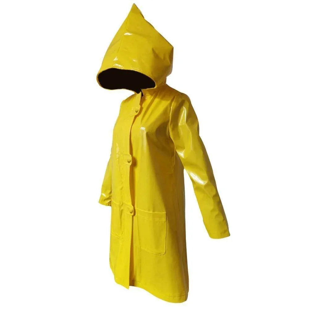 Coraline Little Nightmares cosplay six halloween horror yellow costume Raincoat - Azufun