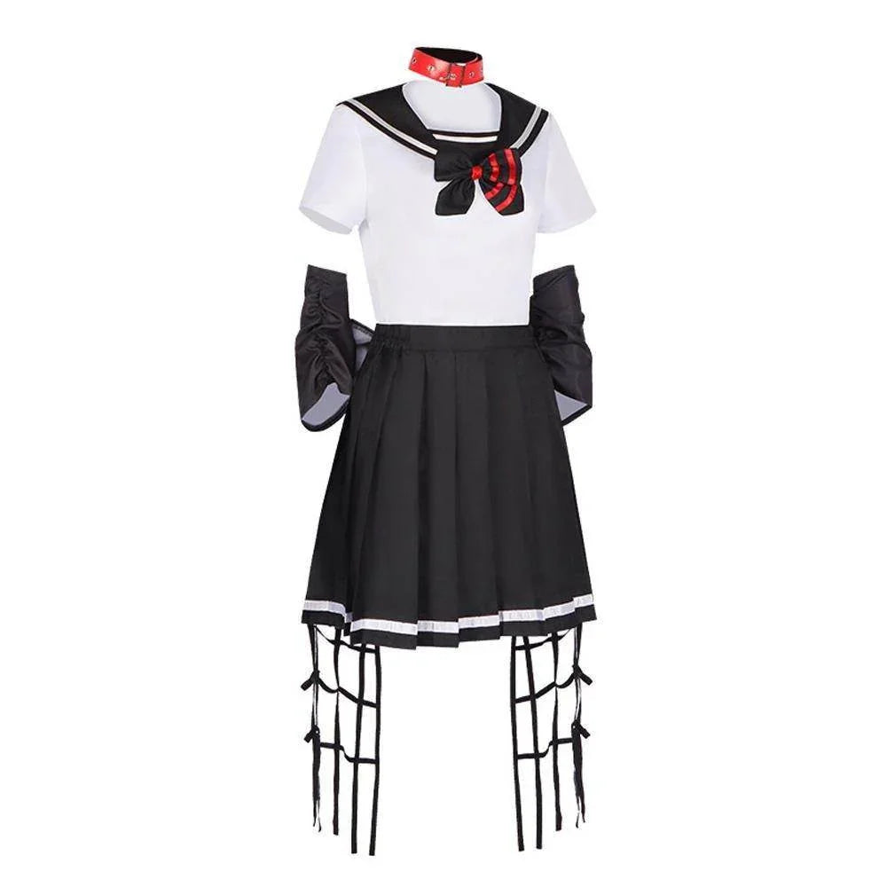 Dead Mount Death Play Shinoyama Poruka Sakimiya Misaki Anime Cosplay Costume Outfits Halloween Carnival Suit - Azufun