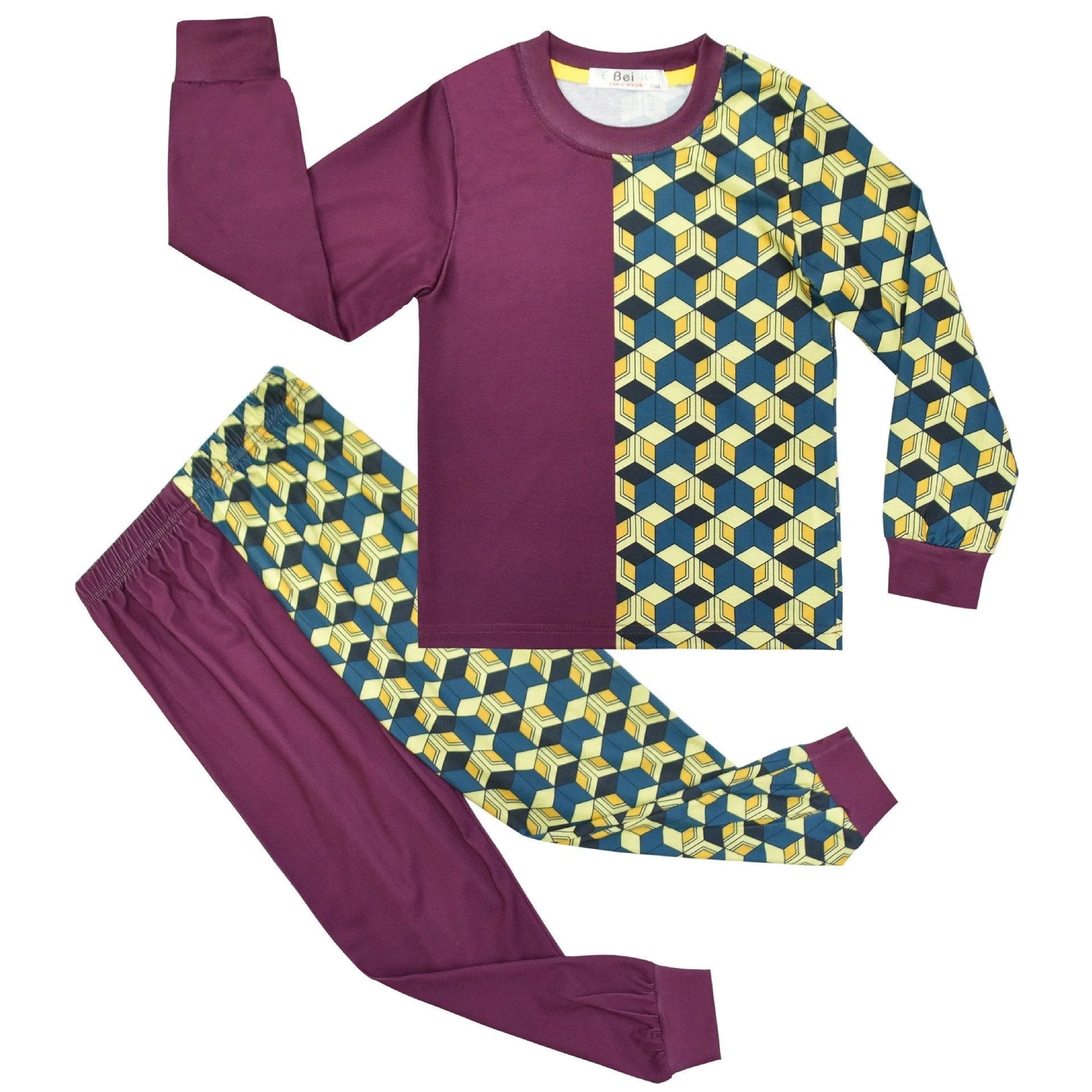 Demon Slayer Long Sleeve Homewear Shirt and Pants 2 Pieces Pajamas Set - Pajamasbuy