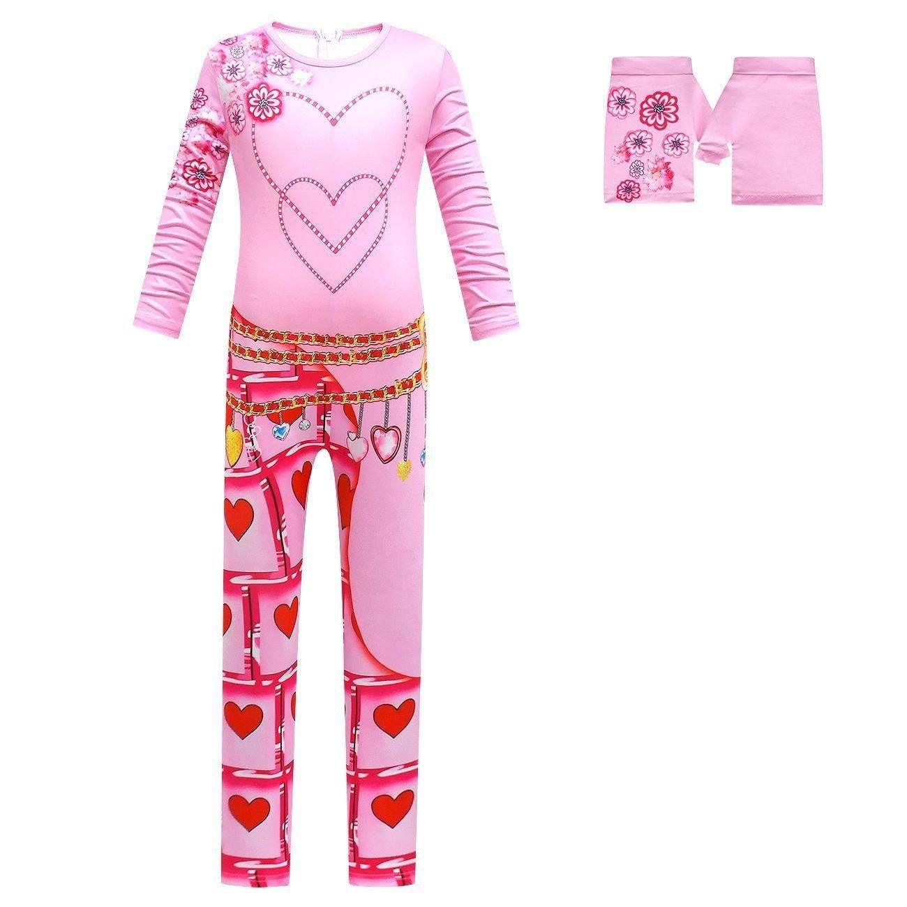 Descendants 3 Queen of Hearts Kigurumi Cosplay Costume Jumpsuit for Halloween - Azufun