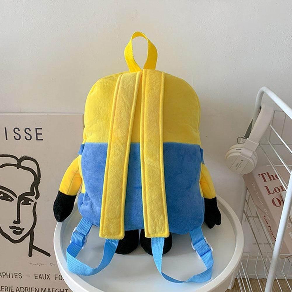 Despicable Me Minions Plush school bag large capacity student cartoon backpack - Azufun